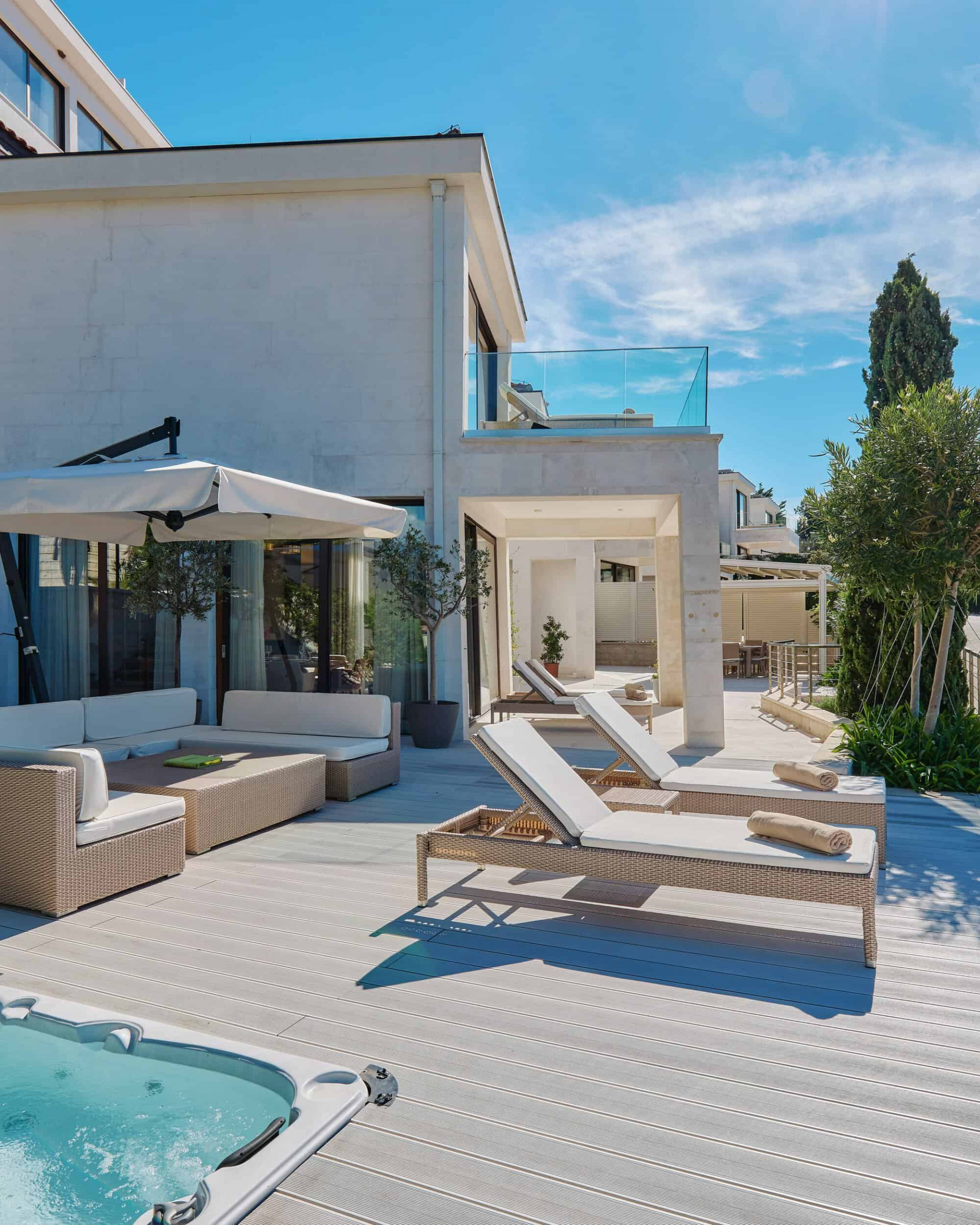 One of the private villas with jacuzzi at Ananti Resort